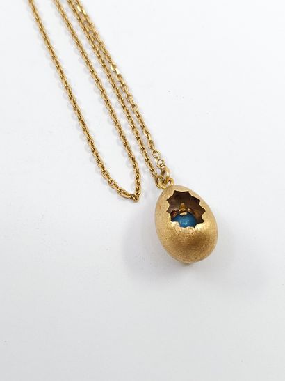 sautoir necklace in 750° yellow gold with...