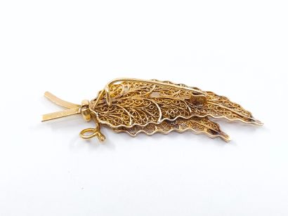 TRAVAIL ETRANGER 
BROCHE en or jaune 750°
Poids...