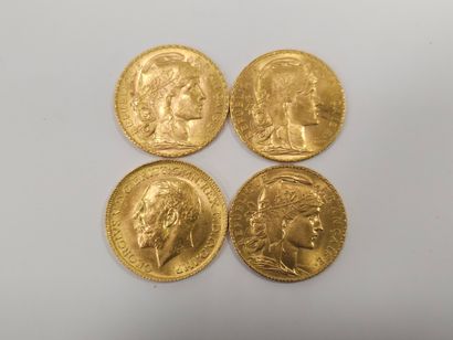 LOT OF GOLDEN PIECES including :
Three 20...