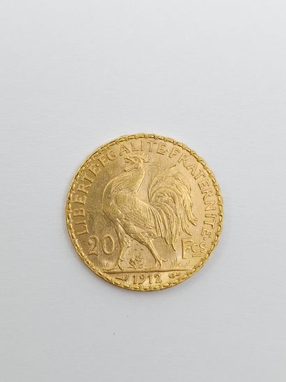 UNE PIECE 20 Francs or
Année 1912
Poids :6...