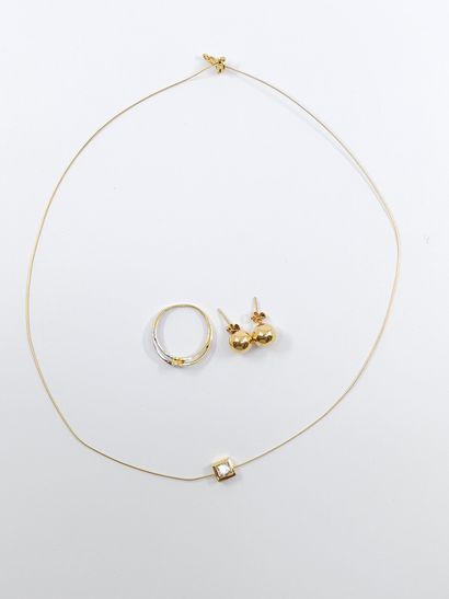 LOT comprenant : chaine maille corde accompagnée...