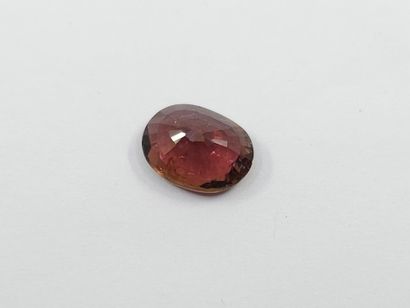 TOURMALINE pinkish purple , ovale , Mozambique...