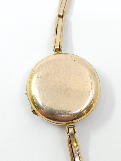 MONTRE bracelet de dame, boîtier rond en...