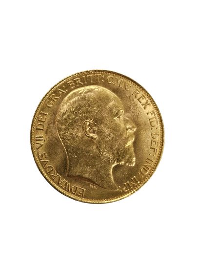 DOUBLE SOUVERAIN Edouard VII or 1907
Poids...