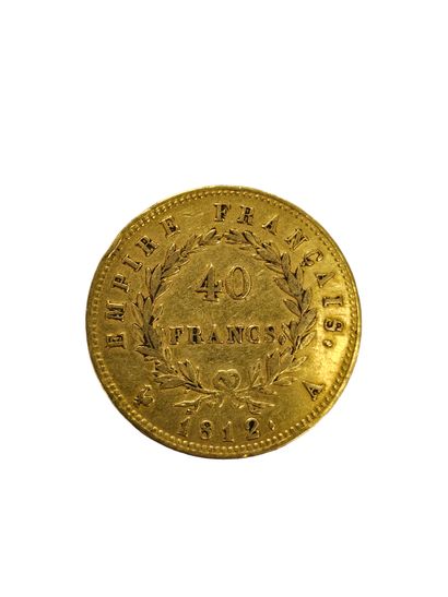 PIECE 40 francs Napoléon or 1812/A
Poids...