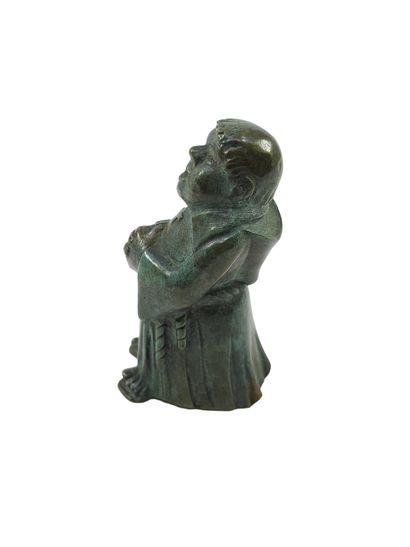 JP LEVERRIER (1922-1996)
Moine en bronze...