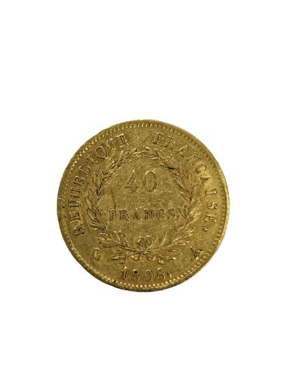 PIECE 40 francs Napoléon or 1808/A
Poids...