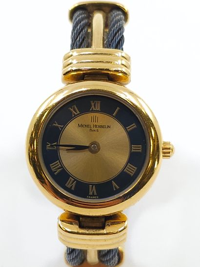 MICHEL HERBELIN 
Montre bracelet en métal...