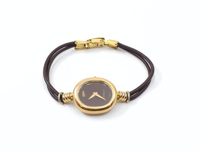 PEQUIGNET 
Montre bracelet, boîtier ovale...