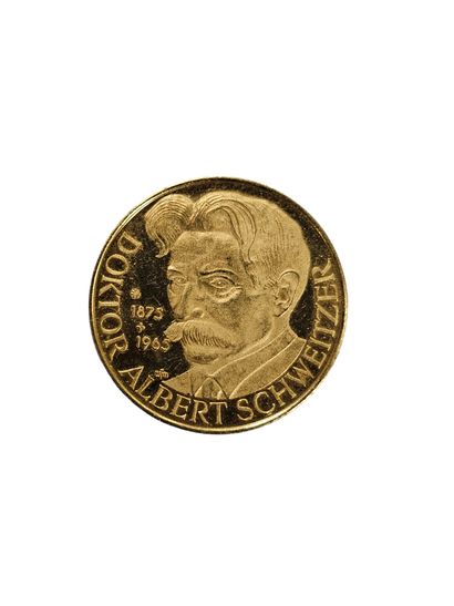 MEDAILLE en or jaune 1913-1965
Docteur Schweitzer
Poids...
