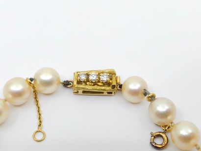 MELLERIO
COLLAR of 57 choker pearls, clasp...