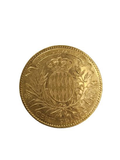PIECE 100 francs Monaco 1895
poids : 32,3...