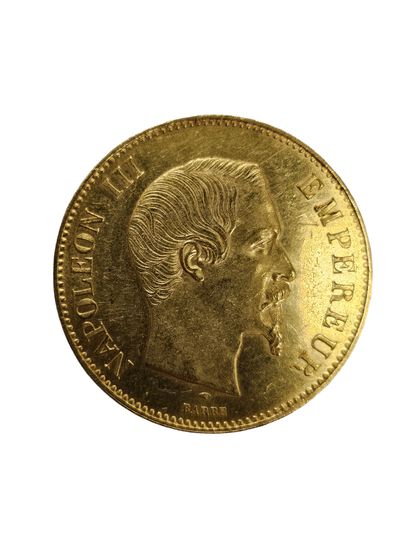 PIECE de 100 FRANCS or 1856/A
Poids : 32,28...