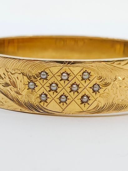 French WORK 1900
Bracelet in 750° yellow...