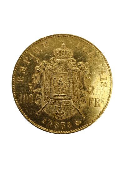 PIECE de 100 FRANCS or 1856/A
Poids : 32,28...