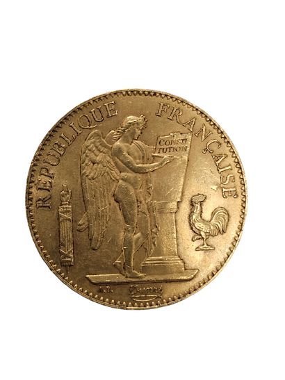 PIECE 100 francs or au génie 1885/A
Poids...