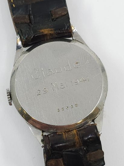 JAEGER LECOULTRE 
Wristwatch, round metal...