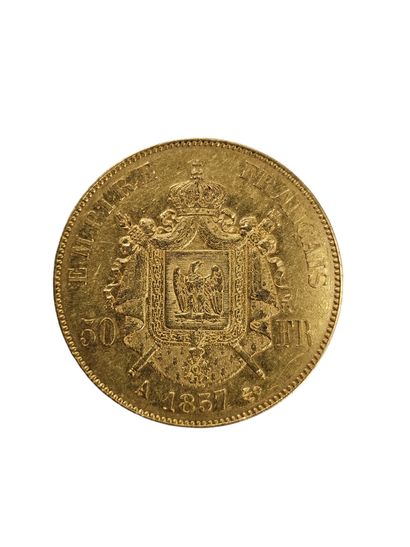 PIECE DE 50 francs or NAPOLEON 1857/A
Poids:...