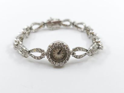 OMEGA
Montre bracelet de dame en or et platine,...