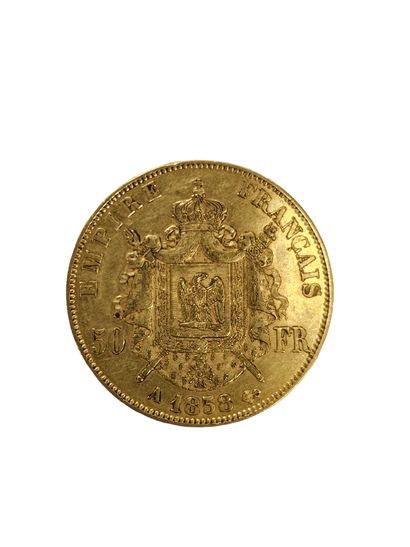 PIECE 50 francs Napoléon 1858/A
Poids : 16,1...
