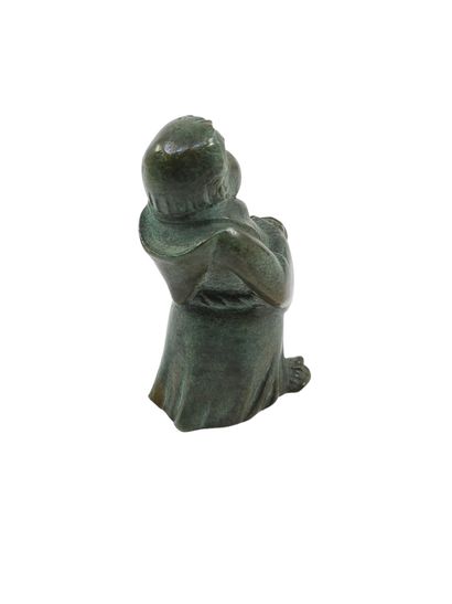 JP LEVERRIER (1922-1996)
Moine en bronze...
