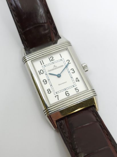 JAEGER LECOULTRE
Steel wristwatch, signed...