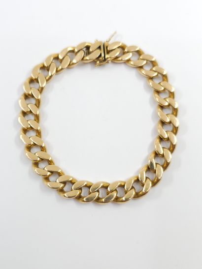 BRACELET maille gourmette en or jaune 750°...