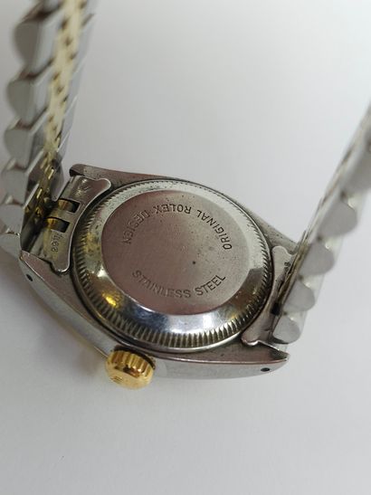 ROLEX 
Montre bracelet en or et acier, cadran...