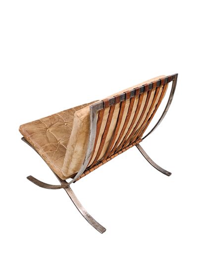 MIES VAN DER ROHE Barcelona 
Metal armchair...
