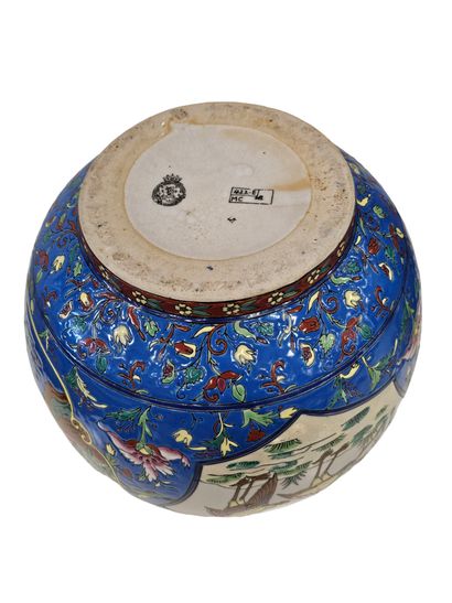 LOUVIERE
Important pair of stoneware and...
