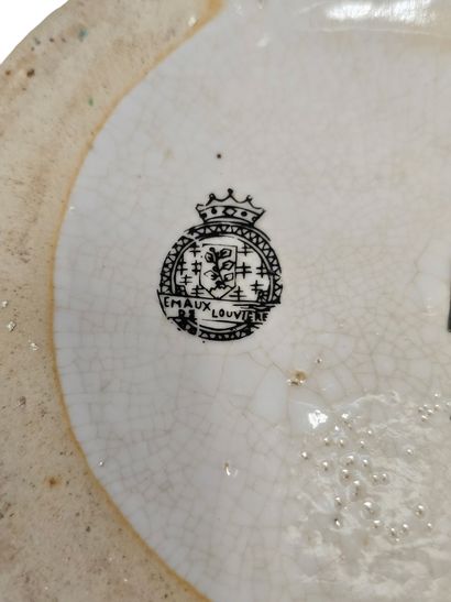 LOUVIERE
Important pair of stoneware and...