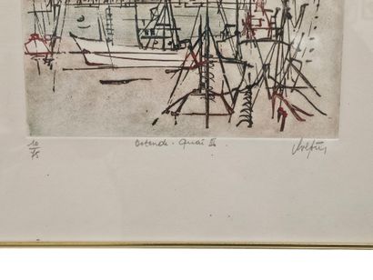 ANDRE COLPIN
Lithograph, framed and glazed...