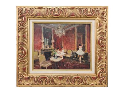 JULES RENE HERVE (1881-1981)
Framed oil on...