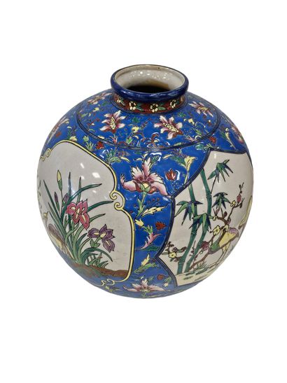 LOUVIERE
Important pair of stoneware and...