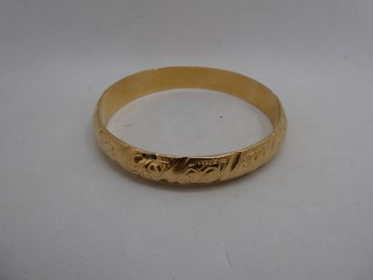 1 Bracelet Or 18kt 20,00g jonc rigide