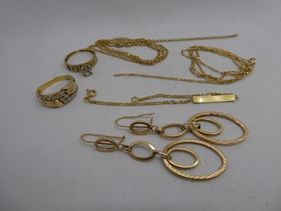 1 Bracelet Or 18kt 1,68g 1 Paire boucles...