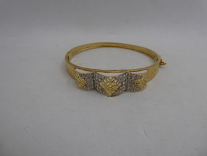 1 Bracelet Or 18kt et pierres 8,80g