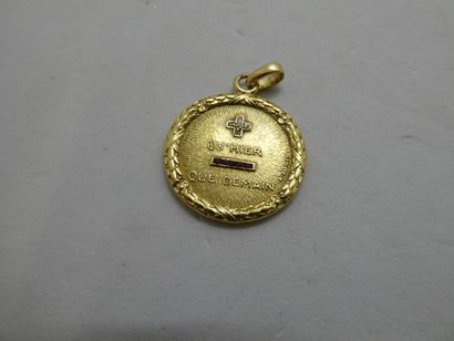 1 Pendant 18kt gold and stones 6,37g