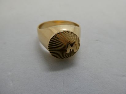 1 Ring 18kt Gold 4.79g ring finger size ...