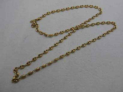 1 18kt gold chain 18.30g coffee bean chain...