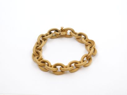 TRAVAIL ITALIEN 
Bracelet maille marine en...