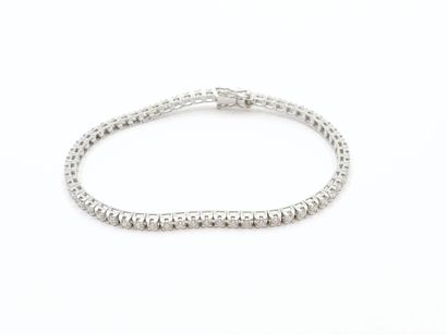 BRACELET rivière en or gris 750° en ligne...