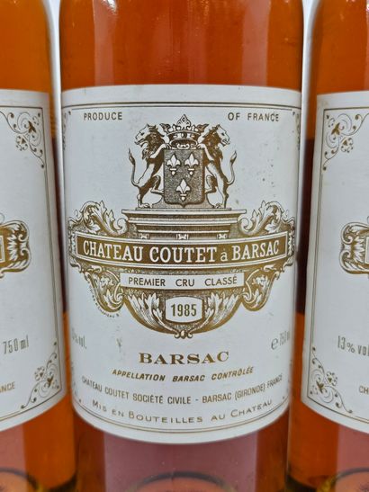 3 BARSAC 1er cru CHÂTEAU COUTET à BARSAC...