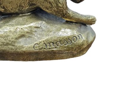 Clovis Edmond MASSON (1838-1913)
Bronze doré...