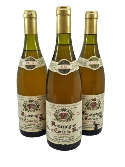 HAUT COTE DE BEAUME 
three bottles 1989
level...