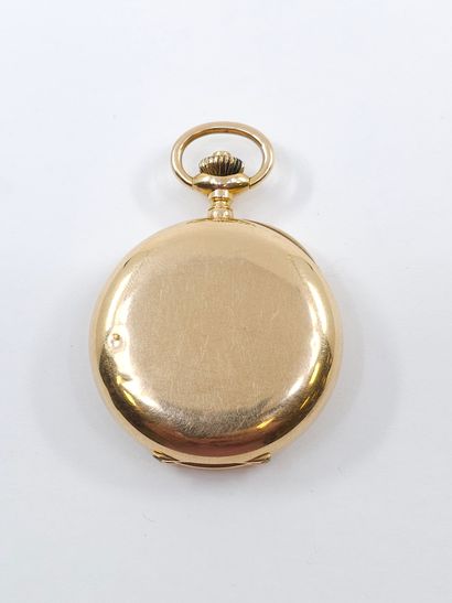 OMEGA 
Montre savonnette en or jaune 750°,...