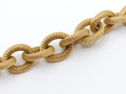 TRAVAIL ITALIEN 
Bracelet maille marine en...