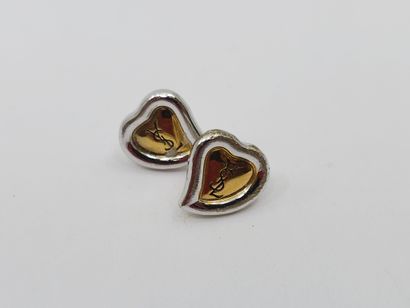 Yves SAINT LAURENT 
Paire de boucles d'oreilles...