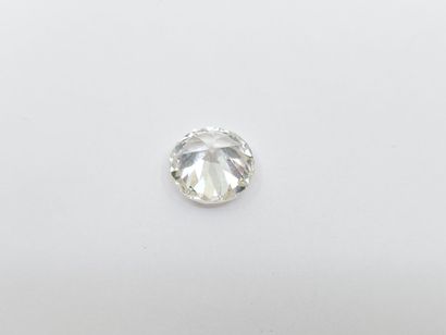 BAGUE en or gris 750° ornée d'un diamant...