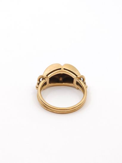 TRAVAIL Français Xxème siècle
Bague en or...